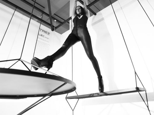 Moniquevee with Model Striding