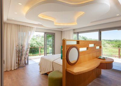 Interior photography of a modern bedroom